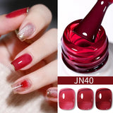 Hivava  -  10ml Blood Red Jelly Gel Nail Polish Halloween Nails Art Gel Polish Sheer Translucent Nail Gel for Winter Manicure