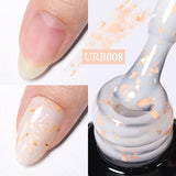 Hivava  -  7ml Champagne Gold Reflective Glitter Rubber Base Gel Nail Polish Sparkling Glowing Semi Permanent Nail Art UV Gel