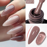 Hivava  -  7ml Nude Pink Clear Rubber Base Gel Nail Polish For Nails Semi Permanent UV Gel LED Nail Art Varnish Manicure