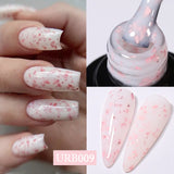 Hivava  -  7ml Sparkling Glitter Rubber Base Gel Nails Shining Glitter Semi Permanent Soak Off UV LED Varnish All for Manicure