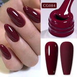 Hivava  -  10ml Blood Red Jelly Gel Nail Polish Halloween Nails Art Gel Polish Sheer Translucent Nail Gel for Winter Manicure