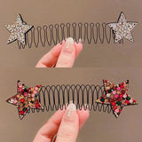 Hivava  -  Camellia Hair Comb Invisible Bangs Hair Clip Tidy Artifact Hair pin Girls Hairpin Women Tools Fixed Inser Comb Hair Accessories