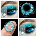 Hivava  Color Contact Lenses for Eyes 1 Pair Cosplay Halloween Color Contact Lens for Eyes Yearly Beautiful Makeup Contact Lens