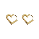 Hivava  -  jewelry Fashion Women Hollow Heart Earrings Korean Trendy Love Earrings Simple Small Exquisite Silver Color Metal Jewelry Party Gift