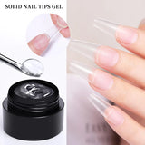 Hivava  -  5 IN 1 Clear Water Ripple Gel Polish 5ml No-wipe Top Coat Reinforcement Adhesive Nail-Shape Wave Gel Nail Polish