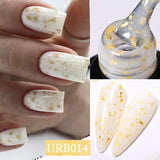 Hivava  -  7ml Sparkling Glitter Rubber Base Gel Nails Shining Glitter Semi Permanent Soak Off UV LED Varnish All for Manicure