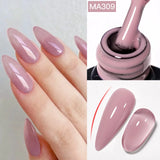 Hivava  -  7ml Nude Pink Clear Rubber Base Gel Nail Polish For Nails Semi Permanent UV Gel LED Nail Art Varnish Manicure