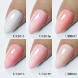 Hivava  -  7ml Sparkling Glitter Rubber Base Gel Nails Shining Glitter Semi Permanent Soak Off UV LED Varnish All for Manicure