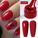 Hivava  -  10ml Blood Red Jelly Gel Nail Polish Halloween Nails Art Gel Polish Sheer Translucent Nail Gel for Winter Manicure