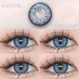 Hivava   1pair Natural Eyes Contacts Lense Colored Contact Lenses for Eyes Blue Eye Contact Lens Yearly Fashion Gray Eye Lenses