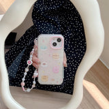 Hivava  Cartoon Cute Toast Animals Phone Case For Iphone 14ProMax 15Pro 13 14 15 Pro Max 13ProMax 14Pro 3D love Pendant Ins Funda Shell