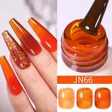 Hivava  -  10ml Blood Red Jelly Gel Nail Polish Halloween Nails Art Gel Polish Sheer Translucent Nail Gel for Winter Manicure