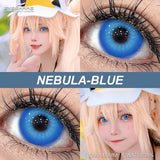 Hivava  -  2pcs Cosplay Contact Lenses for Eyes Anime Colored Eyes Lenses Blue Contact Halloween Beautiful Pupil Yearly Eye Lenses