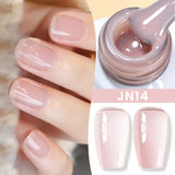 Hivava  -  Milky White Jelly Nude Gel Nail Polish 10ml White Translucent Soak Off Gel Vernis Semi Permanent Need UV Light Cure