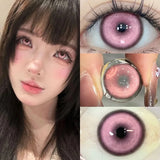 Hivava  -  Helloween Hot Selling 2pcs Colored Contact Lenses Green Eye Lens Yearly Cosplay Blue Makeup Degree 0 to -8.00 Anime Lens