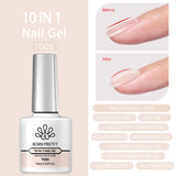 Hivava  -  Milky White Jelly Nude Gel Nail Polish 10ml White Translucent Soak Off Gel Vernis Semi Permanent Need UV Light Cure