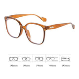 Hivava  Korean Big Square Glasses Frame Women Ins No Makeup Plain Glasses Men Eyewear Cute Decorative Computer Glasses