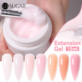 Hivava  -  15ml Extension Gel Nail Polish Hard Jelly Build Nail Gum Clear Nude Natural Color French Soak Off UV Construction Gel