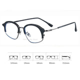 Hivava  Cat Eye Irregular metal Glasses Frame Women Lovely Ins No Makeup Plain Glasses Men Eyewear Cute Decorative Computer Glasses