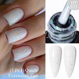 Hivava  -  7ml Thread Shell Rubber Base Gel Nail Polish 2 In 1 Aurora Pearly Shells UV LED Nail Art Gel Varnish For Nails