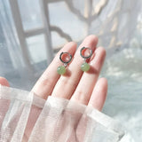 Hivava  -  Color Hetian Jade Earrings for Women Girls Gift Green And refreshing Jewelry