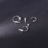 Hivava  3-4PCS Stainless Steel Spike Septum Ring Punk Spiked Circular Barbell Lip Piercings Horseshoe Cone Labret Helix Jewelry