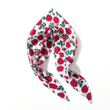 Hivava New Solid Color Flower Triangle Scarf Headbands For Women Hair Band Turban Bandana Headwarp Fashion Hair Accessories