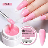 Hivava  -  15ml Extension Gel Nail Polish Hard Jelly Build Nail Gum Clear Nude Natural Color French Soak Off UV Construction Gel