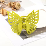 Hivava  -  Butterfly Solid Color Hair Claws Hair Clips Girls Korean Ponytail Headwear Styling Tools Hairpin Crabs Clips For Hair