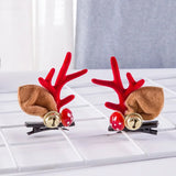 Hivava  -  New Year Christmas Hair Pin Children Barrettes Bow Deer Santa Claus Kids Christmas Headwear Girls Kids Hair Accessories