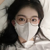 Hivava  Korean Blush Glasses Frame Girl Ins No Makeup Plain Glasses Men Light Eyewear Cute Decorative Computer Glasses