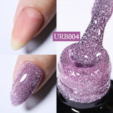 Hivava  -  7ml Sparkling Glitter Rubber Base Gel Nails Shining Glitter Semi Permanent Soak Off UV LED Varnish All for Manicure