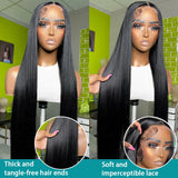 Hivava  Ready to Wear Human Hair Lace Frontal Wigs Pre Plucked Brazilian 4x6 5x5 30 Inch Glueless Straight Transparent Lace Closure Wigs