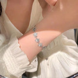 Hivava  New Korean Opal Star Bracelet Women's Light and Luxury Design Exquisite and High Quality Boudoir Couple's Pull Out Handwear