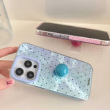 Hivava  Shiny Summer Dopamine Colorful Fundas For Iphone 15Pro 14 13 15promax 14Pro 15 Pro Max 13ProMax Ins Spots 3D Ring Phone Case