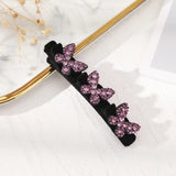 Hivava  -  Women Hair Clip Flowers Side Braided Hair Clips Girls Alice Sweet Hair Barrettes Hair Accessories Hairpin Flocking Bangs Clip