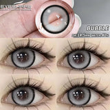 Hivava 1pair Eye Contacts Lense Color Contact Lenses for Eyes Natural Gray Contact Lens Yearly Fashion Beauty Makeup EyeLenses