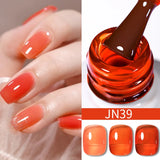 Hivava  -  10ml Blood Red Jelly Gel Nail Polish Halloween Nails Art Gel Polish Sheer Translucent Nail Gel for Winter Manicure