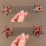 Hivava  -  Camellia Hair Comb Invisible Bangs Hair Clip Tidy Artifact Hair pin Girls Hairpin Women Tools Fixed Inser Comb Hair Accessories