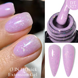 Hivava  -  7ml Thread Shell Rubber Base Gel Nail Polish 2 In 1 Aurora Pearly Shells UV LED Nail Art Gel Varnish For Nails