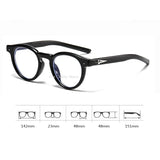 Hivava  Korea Small Round Glasses Frame Girl Ins No Makeup Plain Glasses Men Eyewear Cute Decorative Computer Glasses