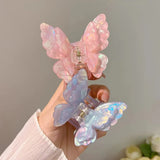 Hivava  -  Double-Layered Butterfly Crab Barrette For Women Crab Hair Pins Accessories Anniversary Gift Ladies New Year’s Day Crab Clip