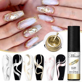 Hivava  -  5ml Metallic Liner Painting Gel Nail Polish Chrome Rose Gold Silver Super Bright Mirror Effect Drawing Gel Nail Varnish