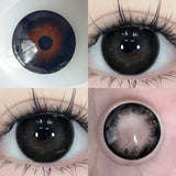 Hivava  -1 Pair Purple Beauty Colored contact lenses For Eyes Halloween Makeup Lens Pupils Fashion Big Eye Lenses Myopia Lenses