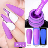 Hivava  -  7ml Fluorescent Glow In Dark Gel Nail Polish  Neon Luminous Gel Vernis Semi Permanent Nail Art UV LED Varnish Design