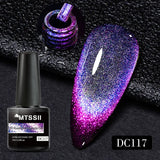 Hivava  -  7ml Cat Magnetic Gel Nail Polish Semi Permanent Dynamic Glitter Reflective Nail Gel Soak Off UV Gel Nail Art Varnish