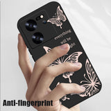 Hivava  -  Butterfly Lanyard Case For Xiaomi Redmi Note 13 12 11 10 Pro 11s 13T 12T 11T 10T Poco F6 X6 X5 M6 Pro 4G Mi 11 Lite 5G NE Cover