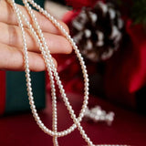 Hivava New Vintage Elegant Jewelry Simple White Pearl Chain Choker Necklace For Women Wedding 2024 Fashion Gifts