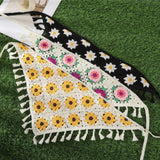 Hivava  -  Customized Hair Scarf Retro Crochet Hair Bands Ladies Knitting Flower Headbands Fashion Headwarp Party Rave Hair Accessories