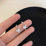 Hivava  -  Y2K Star Heart Opal Stone Drop Earrings for Women Kpop Crystal Cross Love Pendant Earring Irregular Aesthetic Egirl Jewelry Gift